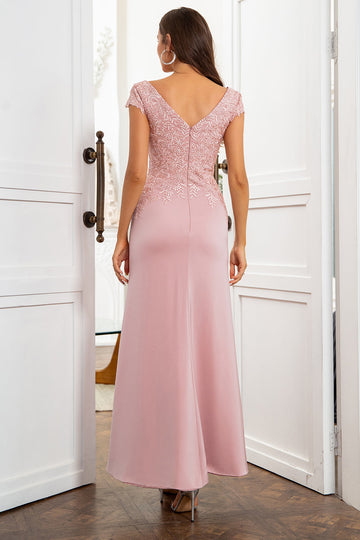 Robe sirène mère de la mariée avec dentelle